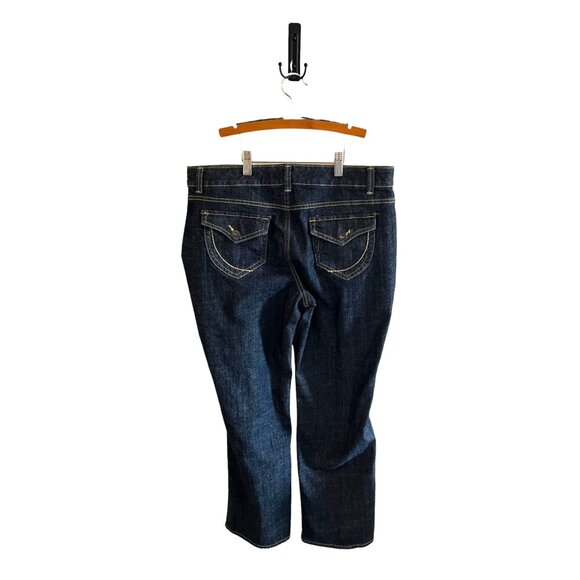 Nine West Womens Dark Wash Denim Jeans Size 16 Cotton & Spandex Blend - Picture 2 of 11